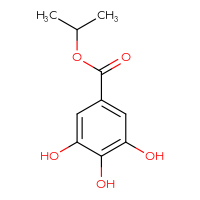 Chemical structure of propan-2-yl 3,4,5-trihydroxybenzoate - CSSB00000038710