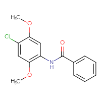 Chemical structure of N-(4-chloro-2,5-dimethoxyphenyl)benzamide - CSSB00027977498
