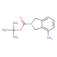 Chemical structure of tert-butyl 4-amino-2,3-dihydro-1H-isoindole-2-carboxylate - CSSB00010230292