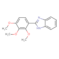 Chemical structure of 2-(2,3,4-trimethoxyphenyl)-1H-1,3-benzodiazole - CSSB00102583494