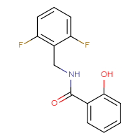 Chemical structure of N-[(2,6-difluorophenyl)methyl]-2-hydroxybenzamide - CSSB01409888214