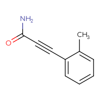 Chemical structure of 3-(2-methylphenyl)prop-2-ynamide - CSSB06385416467