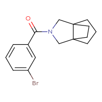Chemical structure of 3-(3-bromobenzoyl)-3-azatricyclo[3.3.2.0¹,⁵]decane - CSSB14900791373