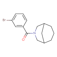 Chemical structure of 3-(3-bromobenzoyl)-3-azabicyclo[3.3.1]nonane - CSSB00009332177