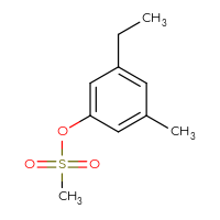 Chemical structure of 3-ethyl-5-methylphenyl methanesulfonate - CSSB18545610732