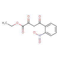Chemical structure of ethyl 4-(2-nitrophenyl)-2,4-dioxobutanoate - CSSB00000522006