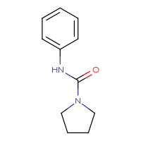 Chemical structure of N-phenylpyrrolidine-1-carboxamide - CSSB00000163239