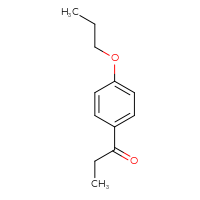 Chemical structure of 1-(4-propoxyphenyl)propan-1-one - CSSB00000170458