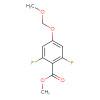 Chemical structure of methyl 2,6-difluoro-4-(methoxymethoxy)benzoate - CSSB15028735158
