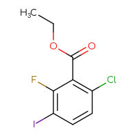 Chemical structure of ethyl 6-chloro-2-fluoro-3-iodobenzoate - CSSB00135183017