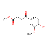 Chemical structure of methyl 4-(4-hydroxy-3-methoxyphenyl)-4-oxobutanoate - CSSB00134007859