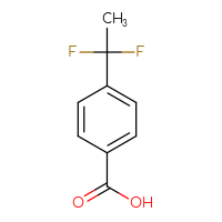 Chemical structure of 4-(1,1-difluoroethyl)benzoic acid - CSSB00000734349
