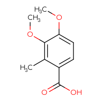 Chemical structure of 3,4-dimethoxy-2-methylbenzoic acid - CSSB00000092638