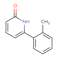 Chemical structure of 6-(2-methylphenyl)-1,2-dihydropyridin-2-one - CSSB00012017299