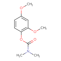 Chemical structure of 2,4-dimethoxyphenyl N,N-dimethylcarbamate - CSSB21432459624