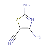 Chemical structure of diamino-1,3-thiazole-5-carbonitrile - CSSB00000125618