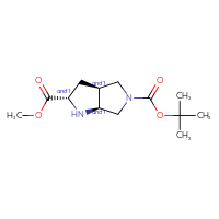 Chemical structure of rac-5-tert-butyl 2-methyl (2R,3aR,6aR)-octahydropyrrolo[2,3-c]pyrrole-2,5-dicarboxylate - CSSB14829954664