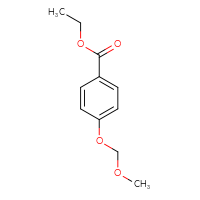 Chemical structure of ethyl 4-(methoxymethoxy)benzoate - CSSB00011235771