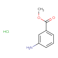 Chemical structure of methyl 3-aminobenzoate hydrochloride - CSSB00020604953