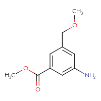 Chemical structure of methyl 3-amino-5-(methoxymethyl)benzoate - CSSB00000731621