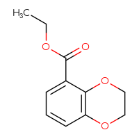 Chemical structure of ethyl 2,3-dihydro-1,4-benzodioxine-5-carboxylate - CSSB00011324951