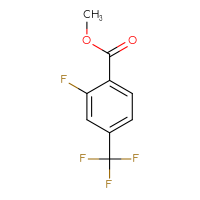 Chemical structure of methyl 2-fluoro-4-(trifluoromethyl)benzoate - CSSB00010164252