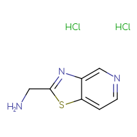 Chemical structure of 1-{[1,3]thiazolo[4,5-c]pyridin-2-yl}methanamine dihydrochloride - CSSB00025776941