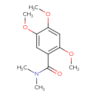 Chemical structure of 2,4,5-trimethoxy-N,N-dimethylbenzamide - CSSB00000484032