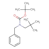 Chemical structure of tert-butyl N-benzyl-N-(2,2-dimethylpropyl)carbamate - CSSB00119562203