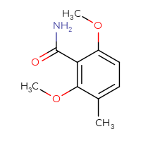 Chemical structure of 2,6-dimethoxy-3-methylbenzamide - CSSB00051142119