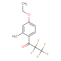 Chemical structure of 1-(4-ethoxy-2-methylphenyl)-2,2,3,3,3-pentafluoropropan-1-one - CSSB21103684545