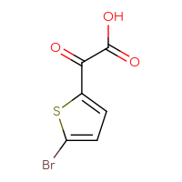 Chemical structure of 2-(5-bromothiophen-2-yl)-2-oxoacetic acid - CSSB00011410505