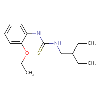 Chemical structure of 1-(2-ethoxyphenyl)-3-(2-ethylbutyl)thiourea - CSSB01411253538