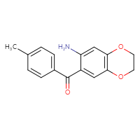 Chemical structure of 7-(4-methylbenzoyl)-2,3-dihydro-1,4-benzodioxin-6-amine - CSSB00103160558