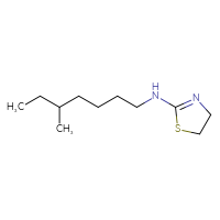 Chemical structure of N-(5-methylheptyl)-4,5-dihydro-1,3-thiazol-2-amine - CSSB00000009855