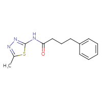 Chemical structure of N-(5-methyl-1,3,4-thiadiazol-2-yl)-4-phenylbutanamide - CSSB00046515812
