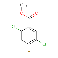 Chemical structure of methyl 2,5-dichloro-4-fluorobenzoate - CSSB00012921593