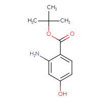 Chemical structure of tert-butyl 2-amino-4-hydroxybenzoate - CSSB00137314914