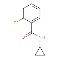 Chemical structure of N-cyclopropyl-2-fluorobenzamide - CSSB00000160635