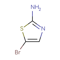 Chemical structure of 5-bromo-1,3-thiazol-2-amine - CSSB00000185023