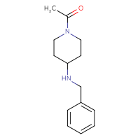 Chemical structure of 1-[4-(benzylamino)piperidin-1-yl]ethan-1-one - CSSB00000200306