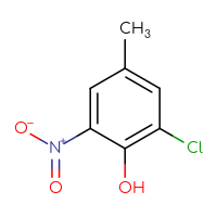 Chemical structure of 2-chloro-4-methyl-6-nitrophenol - CSSB00009870501