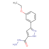 Chemical structure of 3-(3-ethoxyphenyl)-1H-pyrazole-5-carbohydrazide - CSSB00026739086