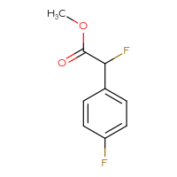 Chemical structure of methyl 2-fluoro-2-(4-fluorophenyl)acetate - CSSB00046951989