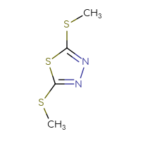 Chemical structure of bis(methylsulfanyl)-1,3,4-thiadiazole - CSSB00000000869