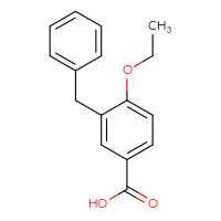 Chemical structure of 3-benzyl-4-ethoxybenzoic acid - CSSB21103684231