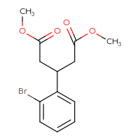 Chemical structure of 1,5-dimethyl 3-(2-bromophenyl)pentanedioate - CSSB00000709127