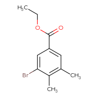 Chemical structure of ethyl 3-bromo-4,5-dimethylbenzoate - CSSB00012920337