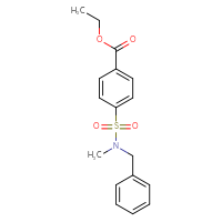 Chemical structure of ethyl 4-[benzyl(methyl)sulfamoyl]benzoate - CSSB00034034411