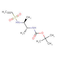 Chemical structure of tert-butyl N-[(2R,3S)-3-ethenesulfonamidobutan-2-yl]carbamate - CSMB03552028136